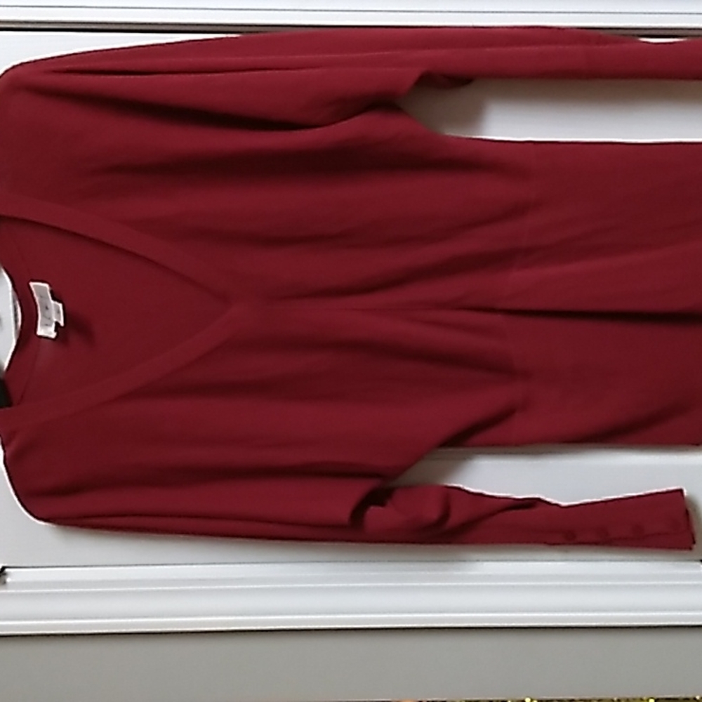 Rich Red AT Loft Sweater, Sz S, EUC